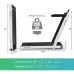 2.25HP 2 in 1 Folding Treadmill with APP Speaker Remote Control-White - Color: White - Size: 2-2.75 HP