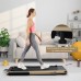 2.25HP 2 in 1 Folding Treadmill with APP Speaker Remote Control-Yellow - Color: Yellow - Size: 2-2.75 HP