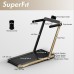 2.25HP 2 in 1 Folding Treadmill with APP Speaker Remote Control-Yellow - Color: Yellow - Size: 2-2.75 HP