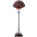 Portable Basketball Hoop Stand with Wheels and 2 Nets - Color: Black