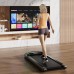 2.25 HP Walking Pad with LED Display and Remote Control-Black - Color: Black