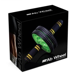 Ab Wheel - Dual Wheel Roller w Non-Slip Grip, Green