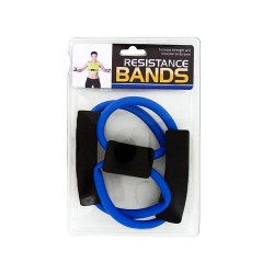 Case of 6 - Portable Resistance Bands with Foam Handles