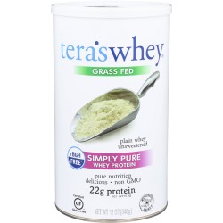 SIMPLY TERAS: Pure Whey Protein Plain Unsweetened 12 oz