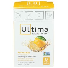 ULTIMA REPLENISHER: Lemonade Electrolyte Hydration Mix 20 Packets 70 gm