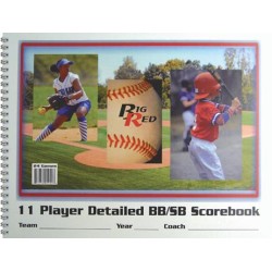 Big Red Baseball/Softball Scorebooks - 12 Player