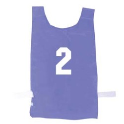Nylon Numbered Pinnies - Blue (1-12)