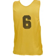 Numbered Micro Mesh Vests (Youth) - Gold