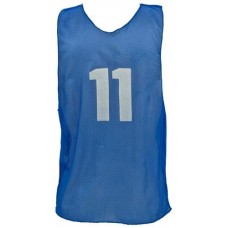 Numbered Micro Mesh Vests (Adult) - Blue