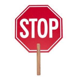 13" Crossing Guard Paddle Stop Sign