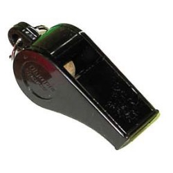 Colored Officials Whistle - Black