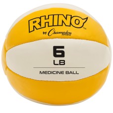 Syn. Leather Medicine Ball - 6-7 lbs. (yellow)