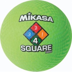 Mikasa Four-Square Playground Ball - 8.5" (Neon Green)