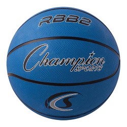 Champion Sports Rubber Basketball - Junior (Blue)