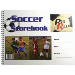 Big Red Soccer Scorebook - 24 Matches