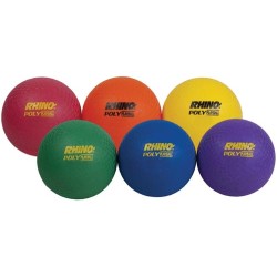 Champion Sports Ultimate Rhino Poly Playground Balls - 4" (Set of 6)