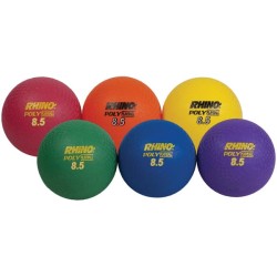 Champion Sports Ultimate Rhino Poly Playground Balls - 8.5 (Set of 6)