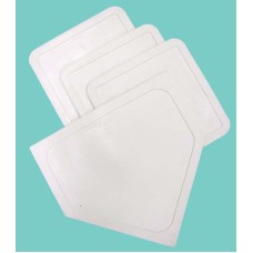 Poly Baseball Bases - White