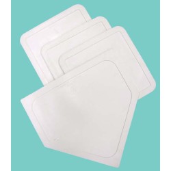 Poly Baseball Bases - White