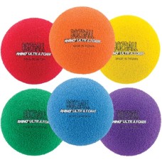 Rhino Foam No-Bounce Balls - Set of 6