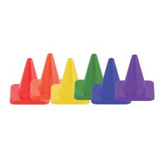 HI Visibility Flexible Vinyl Cone Set - 4" (Set of 6)
