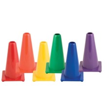 HI Visibility Flexible Vinyl Cone Set - 9" (Set of 6)
