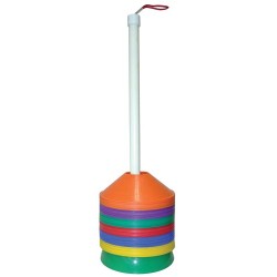 Disc/Half Cone Carrier w/ 72 Cones (6 colors)