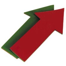 Jumbo Poly Arrow - Straight (Red/Green)