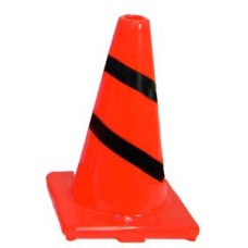 Heavy-Duty Striped Cone - 12" (Orange/Black)