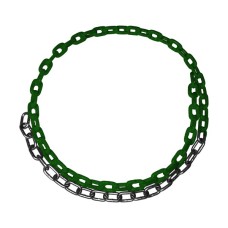 Coated Swing Chain - 5.5 x 3/16" (Green)