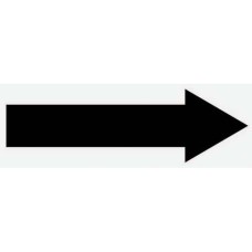 24" x 8" Barricade Sign - Right Arrow