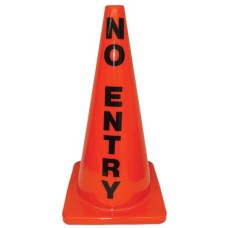 28" Message Cone - No Entry