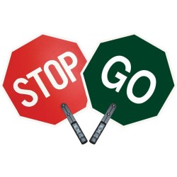 18" Stop/Go Paddle Sign
