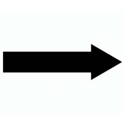 24" x 18" Barricade Sign - Right Arrow