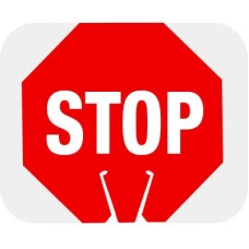 Snap-On Cone Sign - STOP (Reflective)