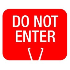 Snap-On Cone Sign - DO NOT ENTER