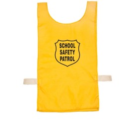 Nylon Pinnie (Yellow) w/ Safety Patrol Emblem