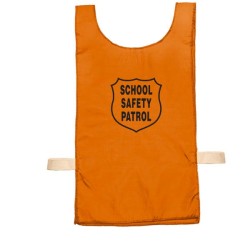 Nylon Pinnie (Orange) w/ Safety Patrol Emblem