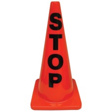 28" Message Cone - STOP