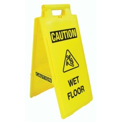 Fold-Up Floor Sign - Caution Wet Floor