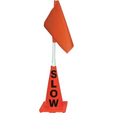 Orange Cone w/ Orange Flag (Slow)