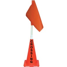 Orange Cone w/ Orange Flag (Crossing)