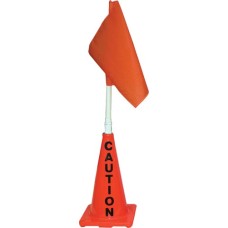 Orange Cone w/ Orange Flag (Caution)