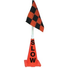 Orange Cone w/ Orange/Black Flag (Slow)