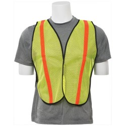 Economy Reflective Mesh Vest - Lime w/ Orange