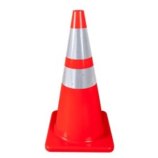 28" Orange Cone w/ 4" and 6" Reflective Collars