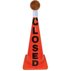 28" Orange Message Cone w/ Reflector (Closed)