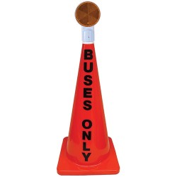 28" Orange Message Cone w/ Reflector (Buses Only)