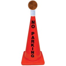 28" Orange Message Cone w/ Reflector (No Parking)