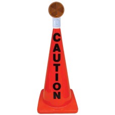 28" Orange Message Cone w/ Reflector (Caution)